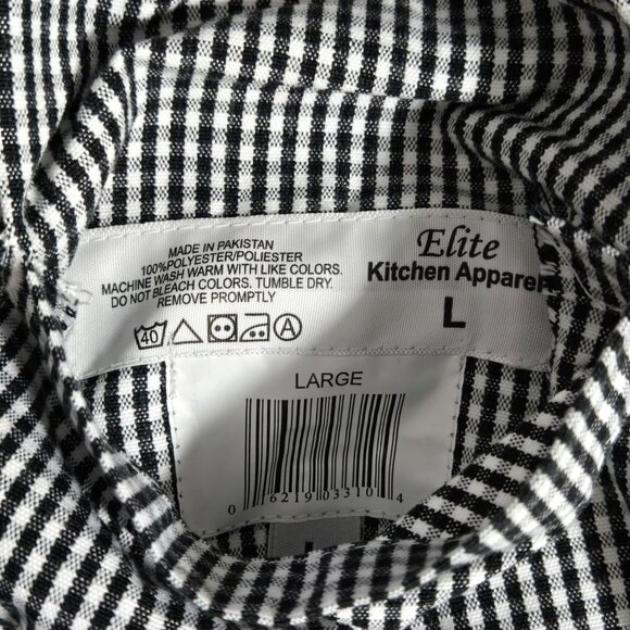 New Men’s Kitchen Apparel Checkered Pants – Size Large - Picture 5 of 6